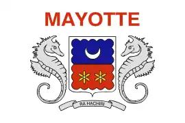 Drapeau de Mayotte.