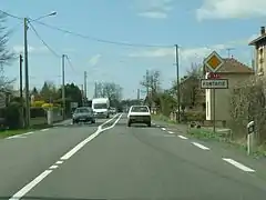 La N.141 à Fontafie.