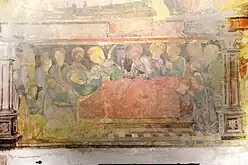 Fresque de la dormition de la Vierge Classé MH (1945).