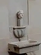 Buste au-dessus du bassin.