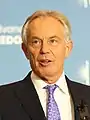 Tony Blair, né le 6 mai 1953 (71 ans), premier ministre de 1997 à 2007.