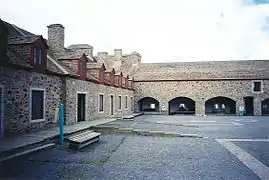 Place d'armes du fort Chambly au Québec.