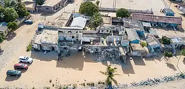 Vue aérienne des ruines en 2012.