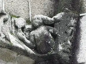 La fée Mélusine, emblème des Lusignan qui furent seigneurs de Fougères au XIIIe siècle.