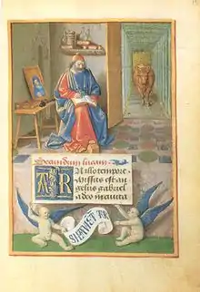Heures de Jean Robertet, saint Luc.