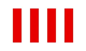 « Drapeau de l'honneur des Nations unies » (1943), représentant les quatre libertés.