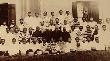 Élèves pasteurs à Masinandraina en 1893 (archive de la NMS)