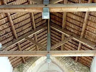 Charpente de la nef.