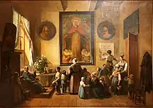 Intérieur d'une salle d'asile, toile de François Marius Granet, 1844.