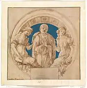 Dessin préparatoire pour un monument, 1490.