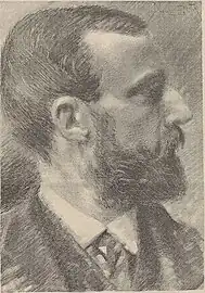 Portrait dessiné de Francis Planté, 1885