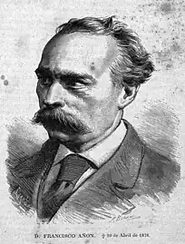 Portrait de Francisco Añón (es) dans La Ilustración de Galicia y Asturias du 15 juin 1878.