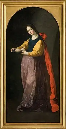 Francisco de Zurbarán, Sainte Agathe.