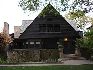 Maison et studio Frank Lloyd Wright, Oak Park, Chicago, Illinois (1889), Frank Lloyd Wright, architecte.
