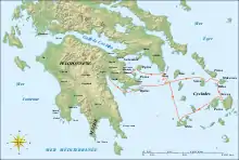 carte de l'expédition