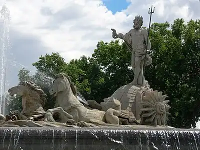Fontaine de Neptune de Madrid, Ventura Rodríguez, 1786.