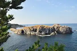 Coucher de soleil sur l'île de Fumishima