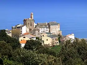 Vue d'une partie du village de Furiani, commune ou elle à joué.