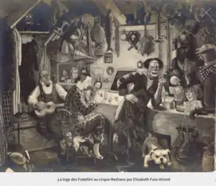 "Loge des Fratellini" (1921)Élisabeth Fuss-Amoré