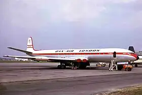 Un De Havilland Comet de :Dan-Air (en), semblable à celui impliqué dans l'accident.