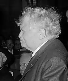 Photo de profil de Gabriel Marcel en 1969.