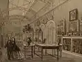 La galerie artistique du château de Ravestein.