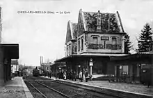 Quais, voies et bâtiment voyageurs, vers 1900.