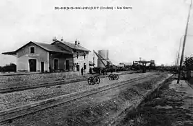 La gare de Saint-Denis-de-Jouhet, vers 1900.
