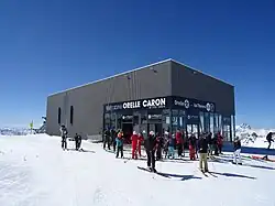Gare d'arrivée à la cime Caron.