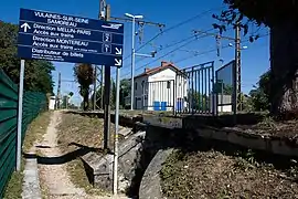 Accès au souterrain à partir de la voie 2.