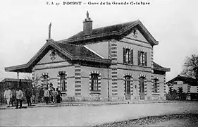 La gare de Poissy-Grande-Ceintureau début du XXe siècle.