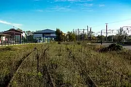 Voies de fret à l'abandon.