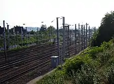 L'avant gare côté est.