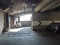 Vestiges d'une plaque tournante dans la gare de La Rapée inférieure.