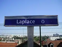 Panneau de la gare.