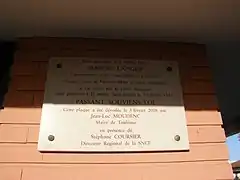 La plaque commémorative de Marcel Langer.