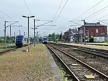 Vue de la gare de Serqueux en 2008.