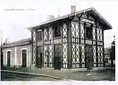 Gare de Laluque en 1907.