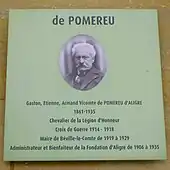 Gaston Étienne Armand de Pomereu d'Aligre, administrateur de 1906 à 1935.