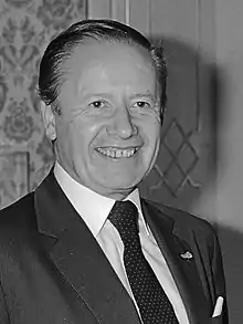 Gaston Thorn, président de la Commission européenne, du 6 janvier 1981 au 5 janvier 1985.