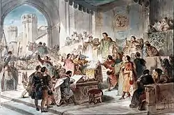 Esquisse pour l'épisode de la Maison de Savoie