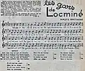 La gavotte  de Locminé ("Les gars de Locminé") : texte et partition.