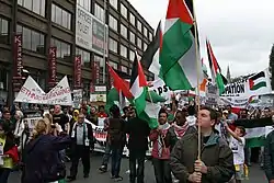 Manifestation pro-palestinienne à Dublin (Irlande)