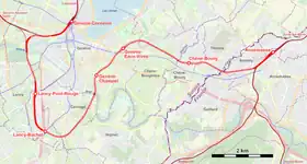 Voir la carte de la ligne.