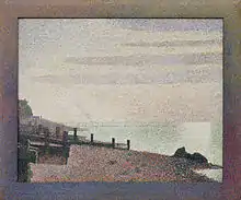 Georges Seurat, Honfleur, un soir, embouchure de la Seine (1886), Museum of Modern Art, New York.