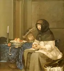 Gerard ter Borch, La Peleuse de pomme.