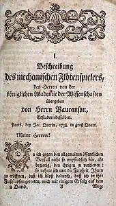 Facsimilé de la page de titre.