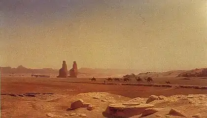 La Plaine de Thèbes en Haute-Égypte.