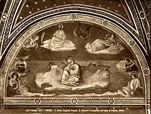 La scène avec repeints du XIXe siècle.