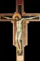 Crucifix de Giotto,  entre 1310 et 1317, tempera et or sur bois.